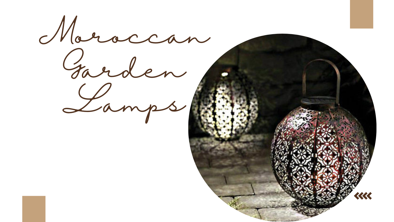 Moroccan Garden Lamp