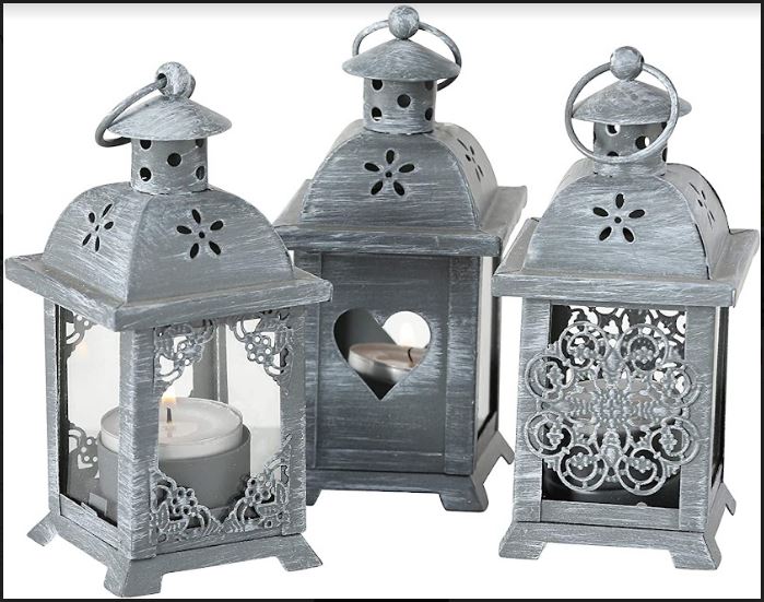 Set of 3 Mini Moroccan Tealight Candle Holder